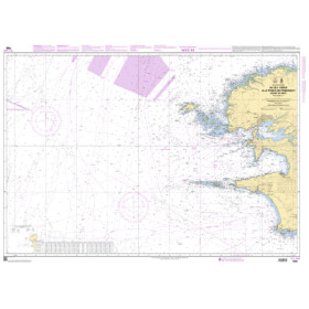 Shom C - 7066 - De l'île Vierge à la Pointe de Penmarc'h - Abords de Brest