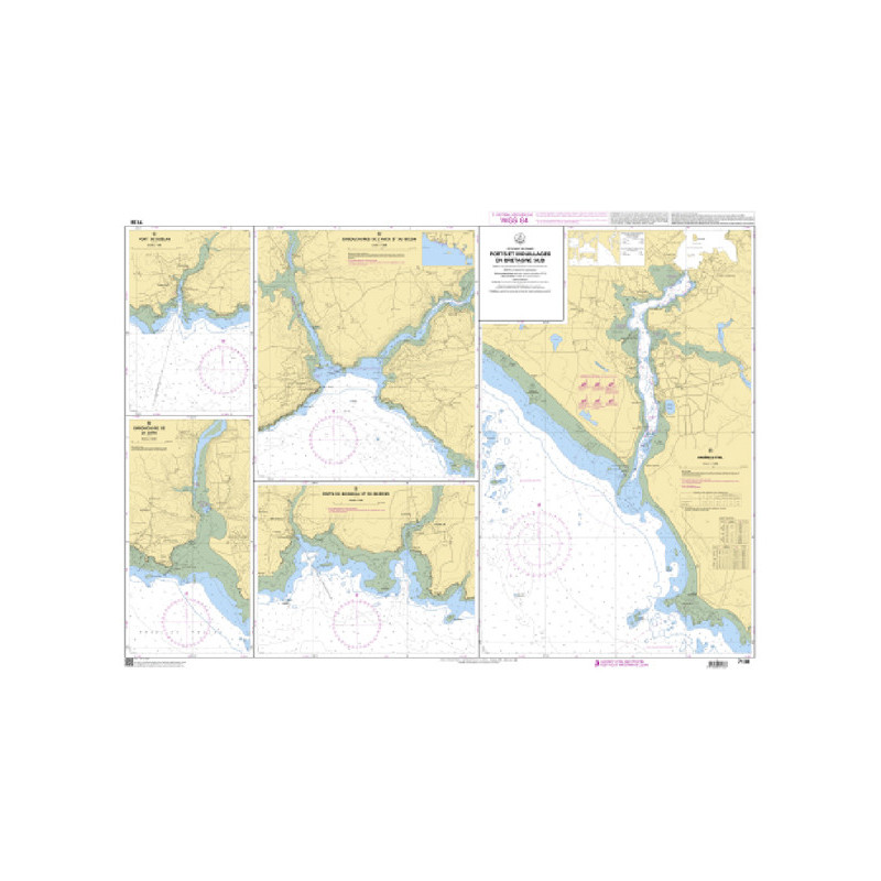 Shom C - 7138 - Ports et mouillages en Bretagne Sud