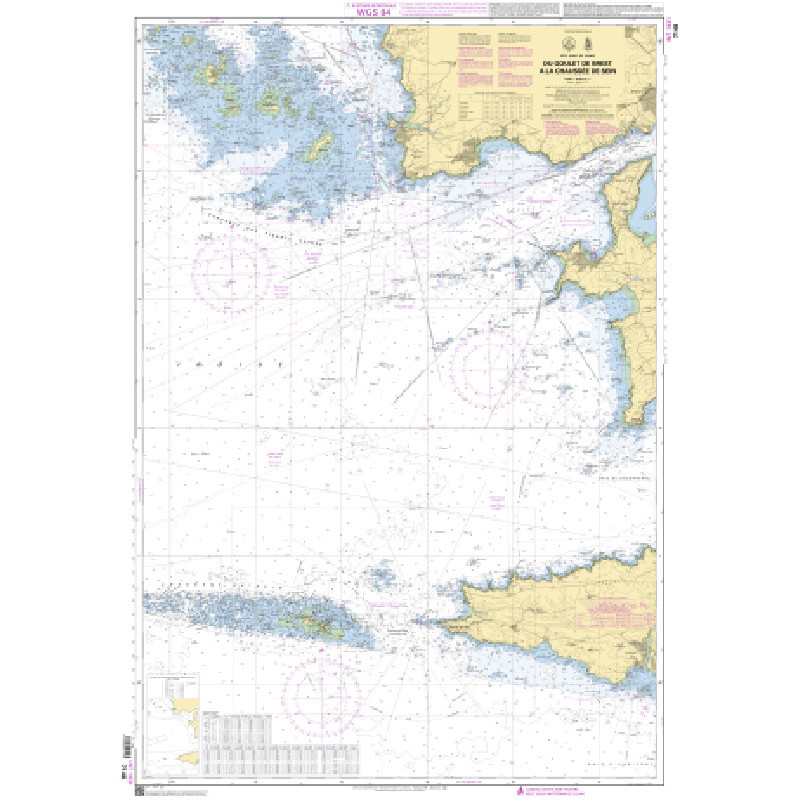 Shom C - 7148 - Du Goulet de Brest à la Chaussée de Sein