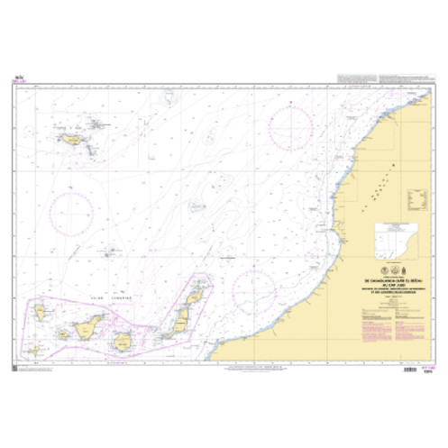 Shom C - 7270 - De Casablanca (Dâr el Beïda) au Cap Jubi - Archipel de Madère (Arquipelago da Madeira) et Iles Canaries (Islas C