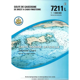 Shom L - 7211L - Golfe de Gascogne - De Brest à Cabo Finisterre