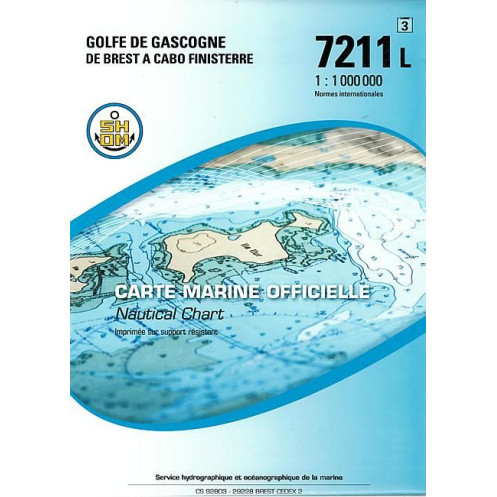 Shom L - 7211L - Golfe de Gascogne - De Brest à Cabo Finisterre Shom L - 7211L - Golfe de Gascogne - De Brest à Cabo Finisterre