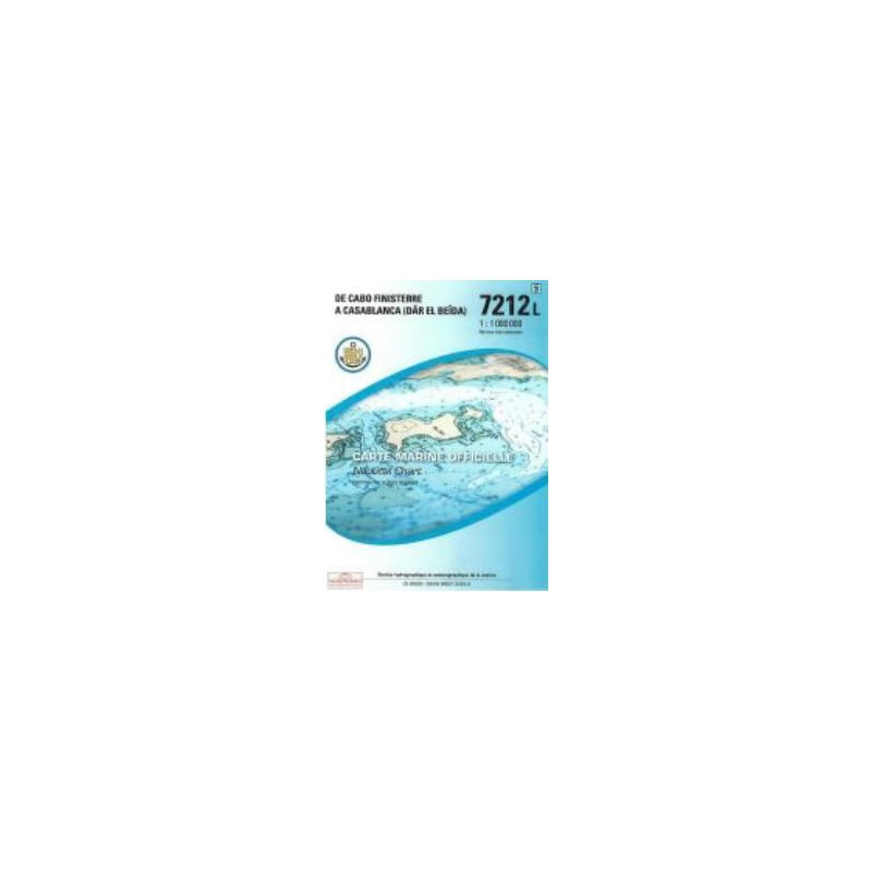 Shom L - 7212L - carte marine - De Cabo Finisterre à Casablanca (Dâr el Beïda)