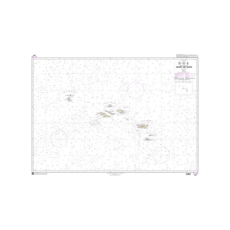 Shom C - 7327C - nautical chart - Azores Archipelago