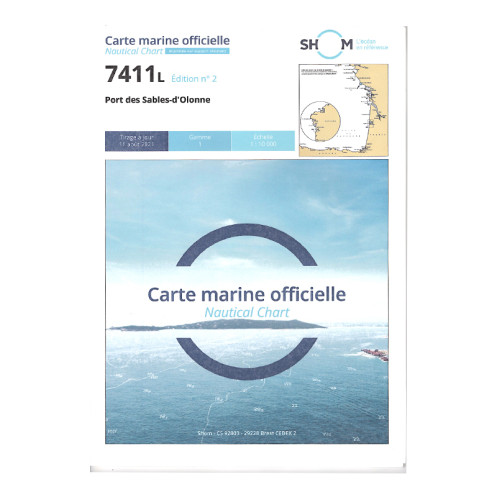 Shom L - 7411L - Port des Sables-d'Olonne Shom L - 7411L - Port des Sables-d'Olonne