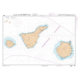 Shom L - 7565L - (fac-similé de la carte ES 61A) - Gran Canaria, Tenerife et La Gomera