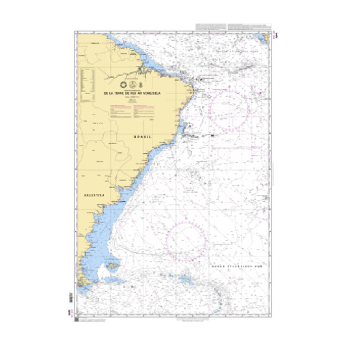 Shom C - 7044 - De la Terre de Feu au Venezuela Shom C - 7044 - De la Terre de Feu au Venezuela