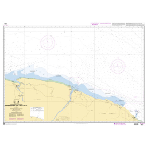 Shom C - 7484 - De Paramaribo aux Iles du Salut