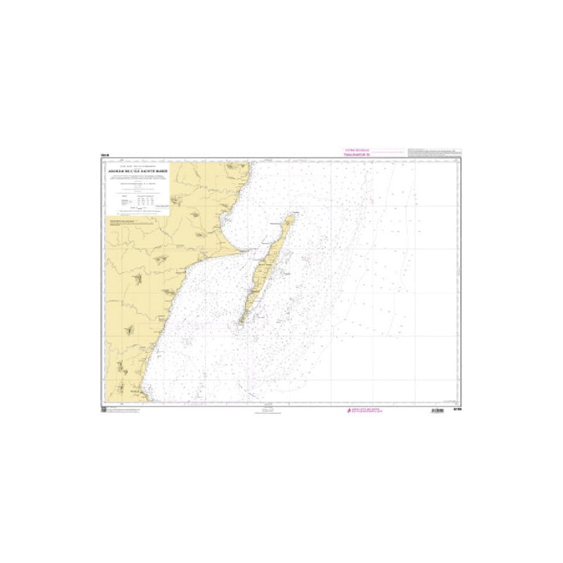 Shom C - 6155 - Abords de l'île Sainte-Marie