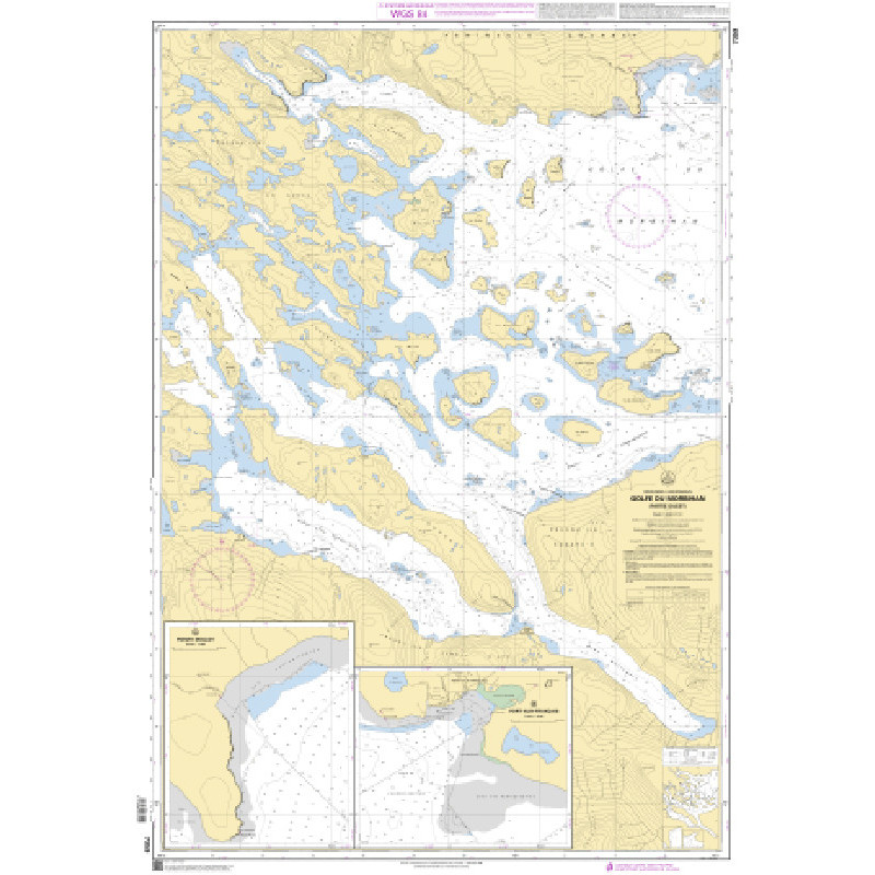 Shom C - 7359 - Iles Kerguelen - Golfe du Morbihan - Partie Ouest