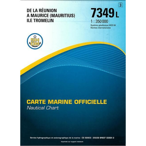 Shom L - 7349L - De la Réunion à Maurice (Mauritius) - Ile Tromelin Shom L - 7349L - De la Réunion à Maurice (Mauritius) - Ile Tromelin