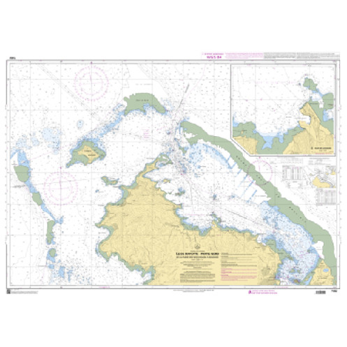 Shom C - 7492 - Île de Mayotte - Partie Nord - De la Passe des Îles Choazil à Dzaoudzi Shom C - 7492 - Île de Mayotte - Partie Nord - De la Passe des Îles Choazil à Dzaoudzi