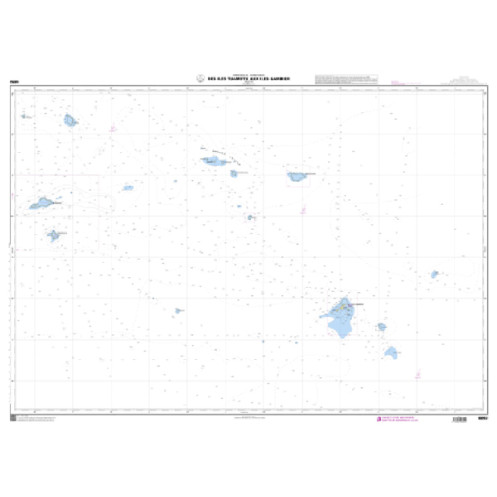 Shom C - 6692 - Des îles Tuamotu aux îles Gambier