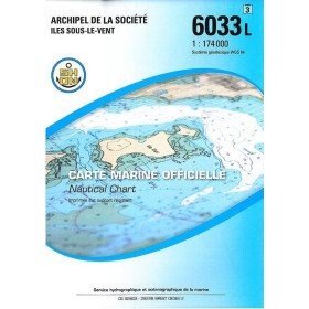 Shom L - 6033L - Archipel de la Société - Iles Sous-le-Vent