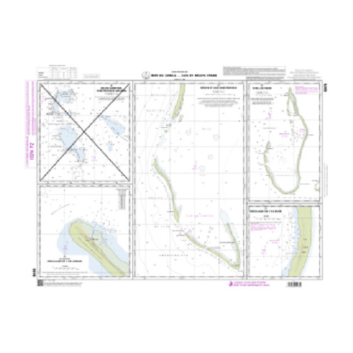 Shom C - 5978 - Mer du Corai - Iles et récifs épars