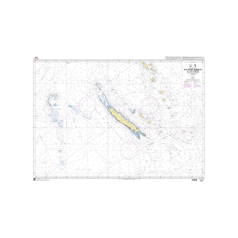 Shom C - 7321 - Des Récifs Bampton à l'île Hunter - Nouvelle-Calédonie - Vanuatu