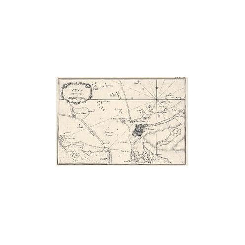 Reproduction carte marine ancienne - 0063-WN - St-Malo et environs - Partie de la coste de Bretagne depuis Cancale jusqu?au Cap