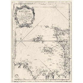 Carte marine ancienne - 0070-WN - Carte réduite des Isles de Jersey Grenesey et d’Aurigny (1757)