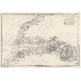 Reproduction carte marine ancienne - 0074-WN - Côtes de France : département de la Seine inférieure, depuis Fécamp jusqu'à Dives