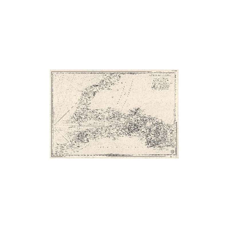 Reproduction carte marine ancienne - 0074-WN - Côtes de France : département de la Seine inférieure, depuis Fécamp jusqu?à Dives