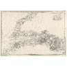Reproduction carte marine ancienne - 0074-WN - Côtes de France : département de la Seine inférieure, depuis Fécamp jusqu?à Dives