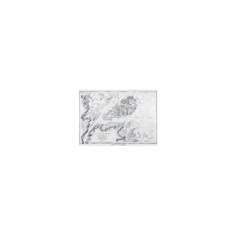 Shom - 0078-WN - plan de l'île Bréhat et de ses environs (1838) - 119 x 84 cm
