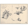 Reproduction carte marine ancienne - 0069-WN - Plan des îles des Saintes (1818) - 76 x 57 cm