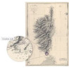Shom - 0065-WN - Carte générale de l'île de Corse (1831) - 91 x 64 cm