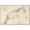 Reproduction carte marine ancienne - 0067-WN - Côtes de France : département du Var, comprenant le Golfe de la Napoule et le Gou