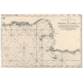 Shom - 0077-WN - Carte de la côte et des îles des environs de Marseille (1792) - 65 x 50 cm