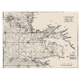 Reproduction carte marine ancienne - 0061-WN - 5e carte particulière des costes de Bretagne contenant les environs de la Rade de
