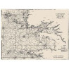 Reproduction carte marine ancienne - 0061-WN - 5e carte particulière des costes de Bretagne contenant les environs de la Rade de