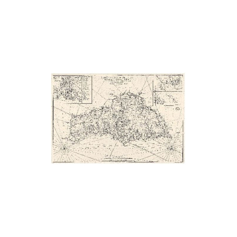 Reproduction carte marine ancienne - 0071-WN - Carte de l'Isle de Belle-Isle (1761) - 65 x 50 cm