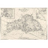 Reproduction carte marine ancienne - 0071-WN - Carte de l'Isle de Belle-Isle (1761) - 65 x 50 cm