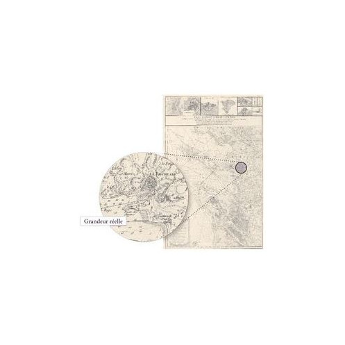 Shom - 0072-WN - Carte des Isles de Ré et d'Olleron (1750) - 65 x 50 cm