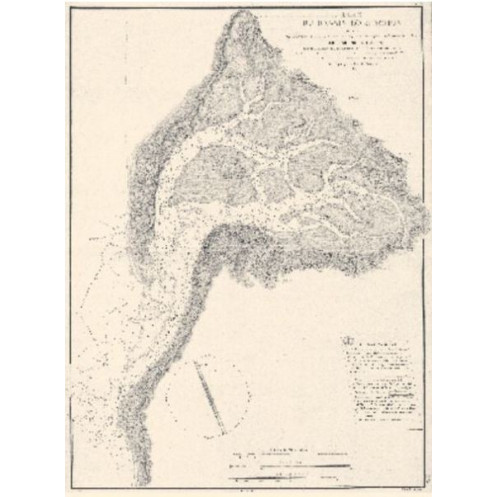 Carte marine ancienne - 0075-WN - Plan du Bassin d'Arcachon (1817)