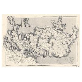 Reproduction carte marine ancienne - 0076-WN - Côte Ouest de France - Morbihan (1872) - 65 x 50 cm