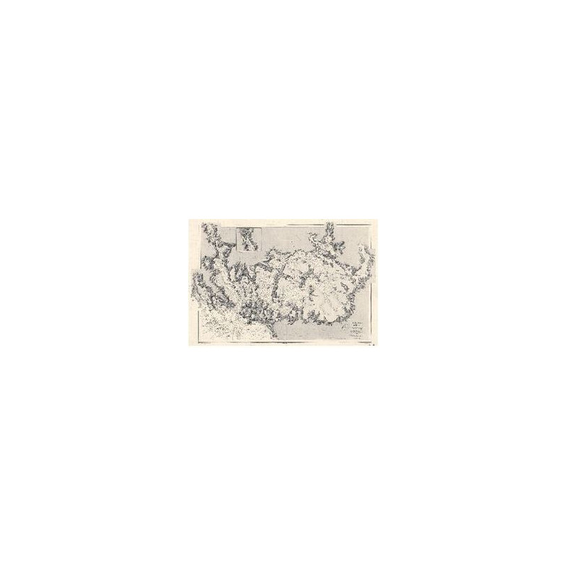 Shom - 0076-WN - Côte Ouest de France - Morbihan (1872) - 65 x 50 cm