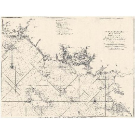 Reproduction carte marine ancienne - 0079-WN - 7e carte particulière des costes de Bretagne - Depuis l'Isle de Groa jusqu'au Cro
