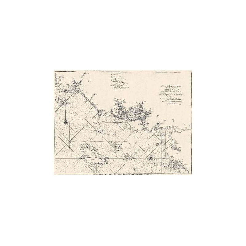 Reproduction carte marine ancienne - 0079-WN - 7e carte particulière des costes de Bretagne - Depuis l?Isle de Groa jusqu?au Cro