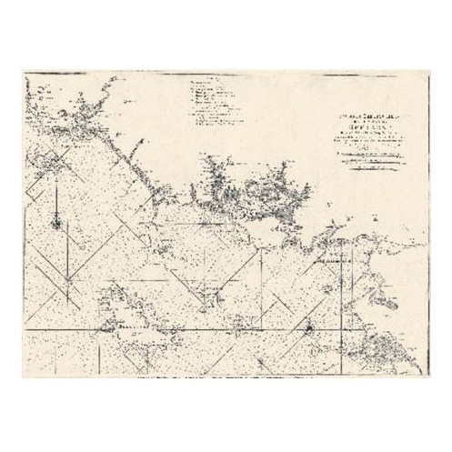 Reproduction carte marine ancienne - 0079-WN - 7e carte particulière des costes de Bretagne - Depuis l?Isle de Groa jusqu?au Cro