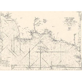 Carte marine ancienne - 0081-WN - 6e carte particulière des costes de Bretagne - depuis la Baye d'Hodierne jusqu'à l'Isle de Gro
