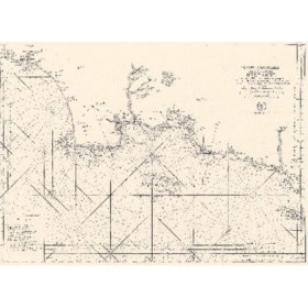 Reproduction carte marine ancienne - 0081-WN - 6e carte particulière des costes de Bretagne - Depuis la Baye d'Hodierne jusqu'à