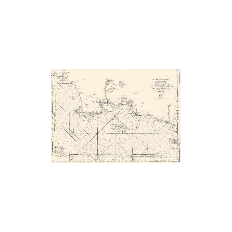 Reproduction carte marine ancienne - 0081-WN - 6e carte particulière des costes de Bretagne - Depuis la Baye d'Hodierne jusqu'à