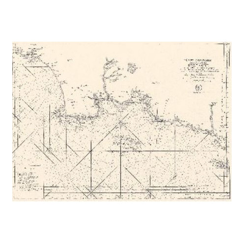 Carte marine ancienne - 0081-WN - 6e carte particulière des costes de Bretagne - depuis la Baye d'Hodierne jusqu'à l'Isle de Gro