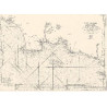 Reproduction carte marine ancienne - 0081-WN - 6e carte particulière des costes de Bretagne - Depuis la Baye d'Hodierne jusqu'à