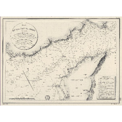Carte marine ancienne - 0062-WN - Plan du goulet de Brest (1816)