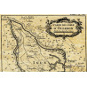 Reproduction carte marine ancienne de l'île d'Oléron en 1650