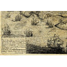 Reproduction of old nautical chart of The Isle of Ré in 1684