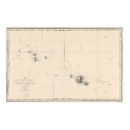 Reproduction carte marine ancienne - 0066-WN - Carte des îles de la Société (1823) - 91 x 64 cm